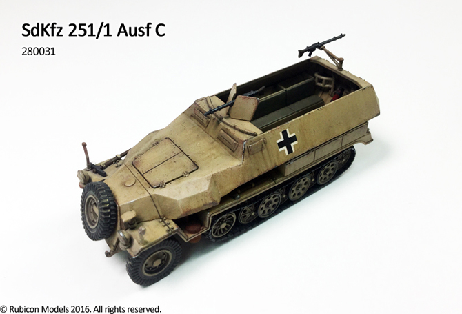 Rubicon Models (1/56 scale 28mm): SdKfz 251/1 Ausf C 