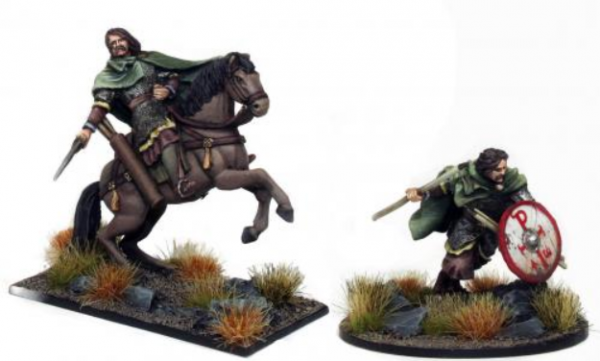 SAGA: Owen I, King of Strathclyde (mounted, on foot) 