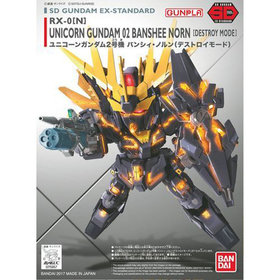 SD Gundam EX-Standard #015: RX-0[N] Unicorn Gundam 02 Banshee Norn (Destroy Mode) 