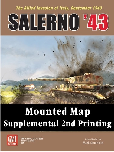 Salerno 43 Mounted Map Supplemental 2nd Printing 