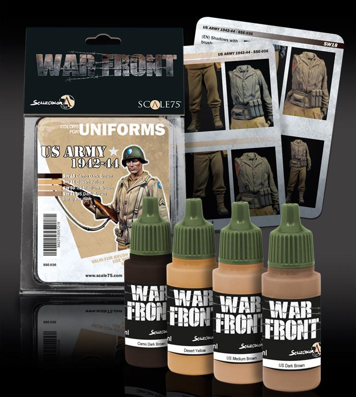Scale 75: Warfront- COLORS FOR UNIFORMS US ARMY 1942-44 