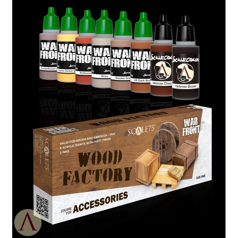 Scale 75: Warfront Colors For Accessories- Wood Factory 