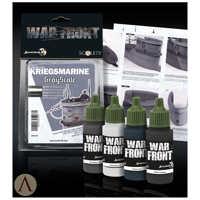 Scale 75: Warfront Colors For Kriegsmarine- GRAYSCALE 