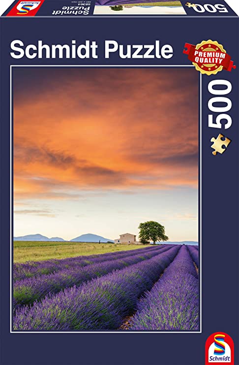Schmidt Spiele Puzzles (500): Field of Lavender, Provence 