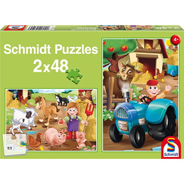 Schmidt Spiele Puzzles: FARM ANIMALS 