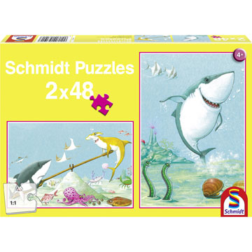 Schmidt Spiele Puzzles: LITTLE WHITE SHARK 