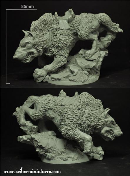 Scibor Monstrous Miniatures: Celtic Giant Wolf 