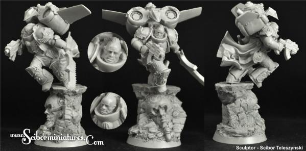 Scibor Monstrous Miniatures: Egyptian SF Warrior Jetpack #2 
