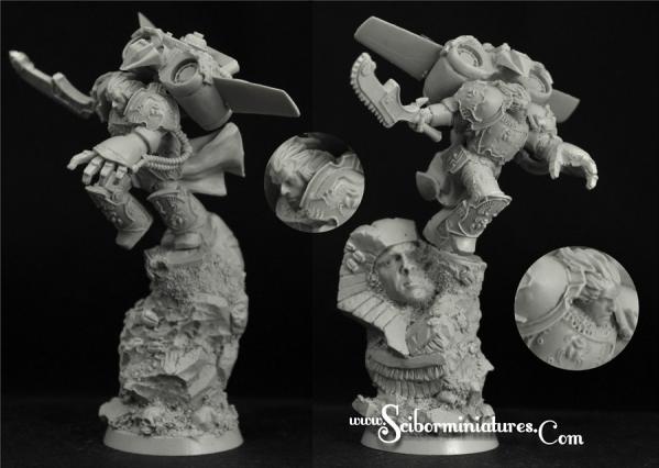 Scibor Monstrous Miniatures: Egyptian SF Warrior Jetpack #3 