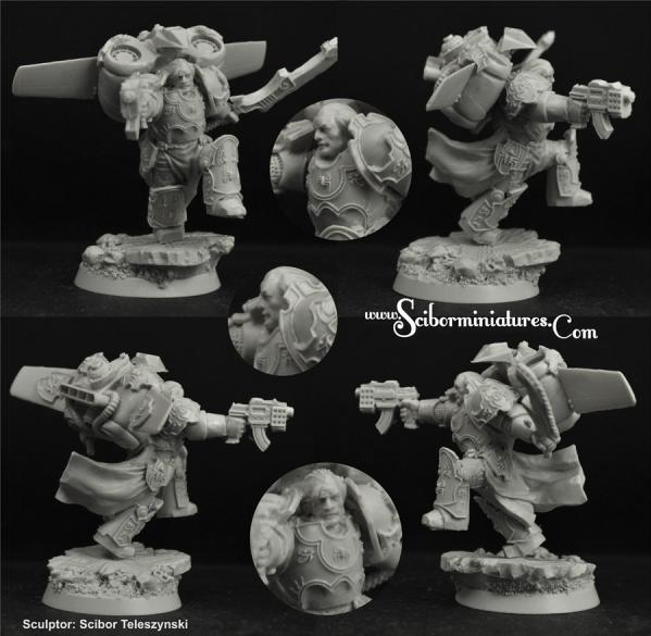 Scibor Monstrous Miniatures: Egyptian SF Warrior Jetpack #4 