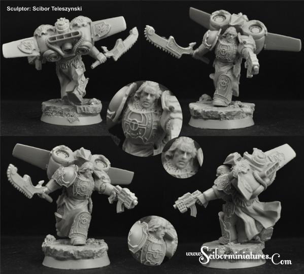 Scibor Monstrous Miniatures: Egyptian SF Warrior Jetpack #5 