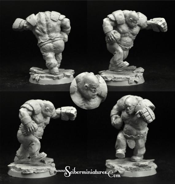 Scibor Monstrous Miniatures: Fantasy Football: Ogre Football Player #4 