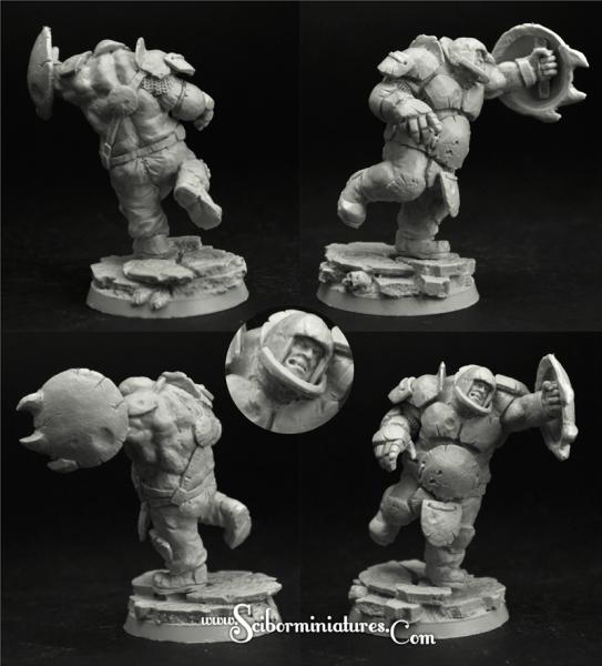 Scibor Monstrous Miniatures: Fantasy Football: Ogre Football Player #5 