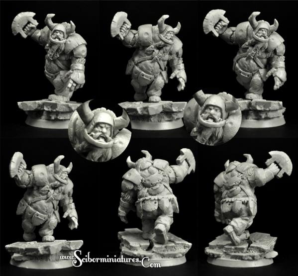 Scibor Monstrous Miniatures: Fantasy Football: Ogre Football Player #6 