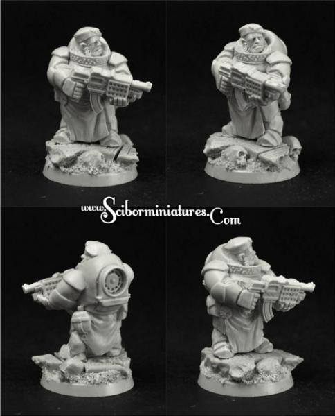Scibor Monstrous Miniatures: SF Dwarf Marine #7 