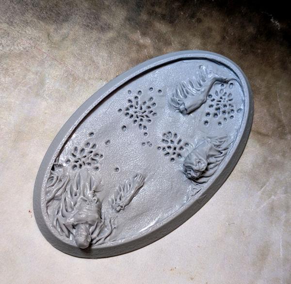 Secret Weapon Miniatures: Corpse Fields 75x40mm (Beveled Edge) 