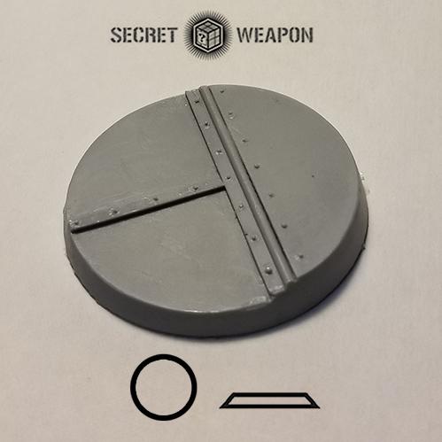 Secret Weapon Miniatures: Iron Deck: 55mm Beveled Edge 
