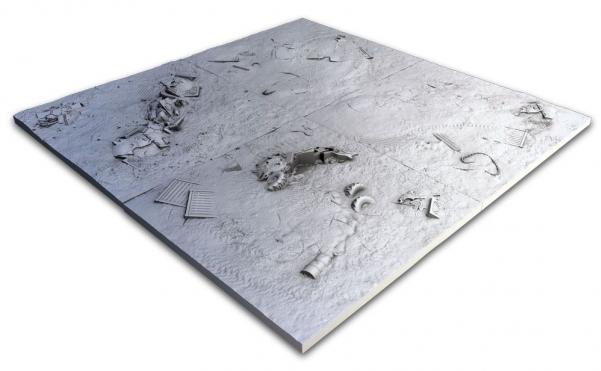 Secret Weapon Miniatures: Tablescapes Tiles Display Board: Scrap Yard 