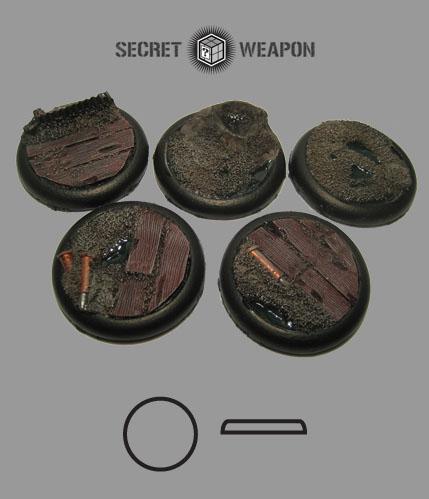 Secret Weapon Miniatures: Trench Works: 40mm Round Lip 