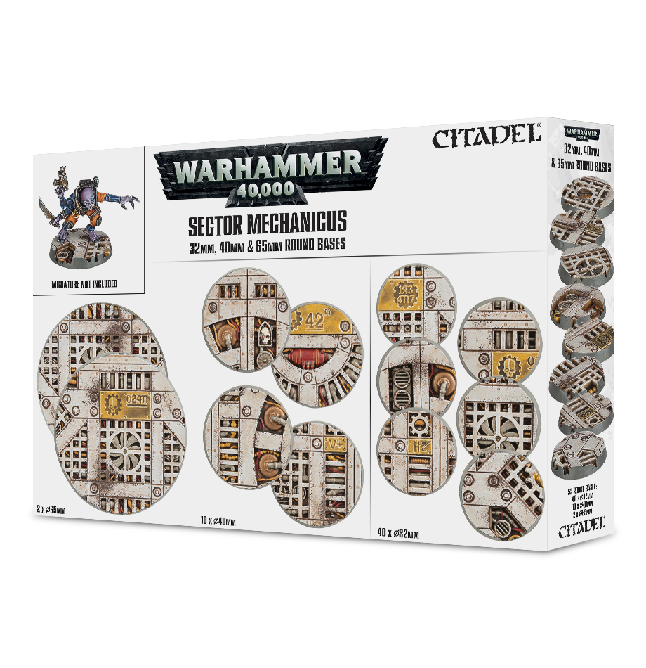 Sector Mechanicus 32mm, 40mm & 65mm Round Bases 