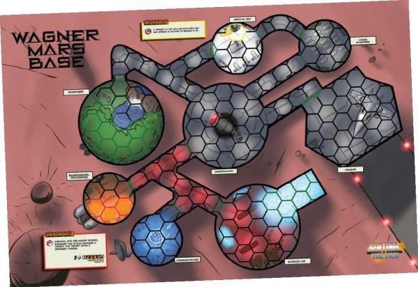 Sentinel Tactics: Wagner Mars Base Playmat [SALE] 