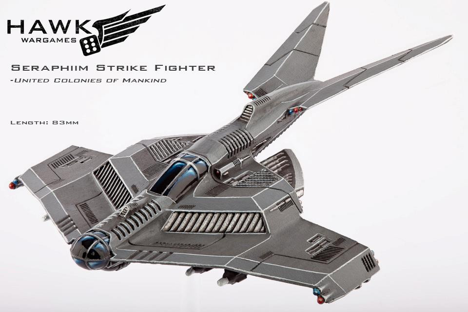Dropzone Commander: United Colonies of Mankind: Seraphiim Strike Fighter (DropFleet Commander) 