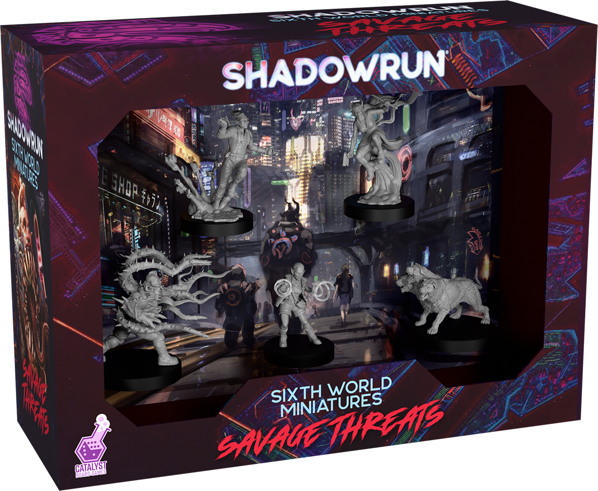 Shadowrun: Sixth World Miniatures- Savage Threats 