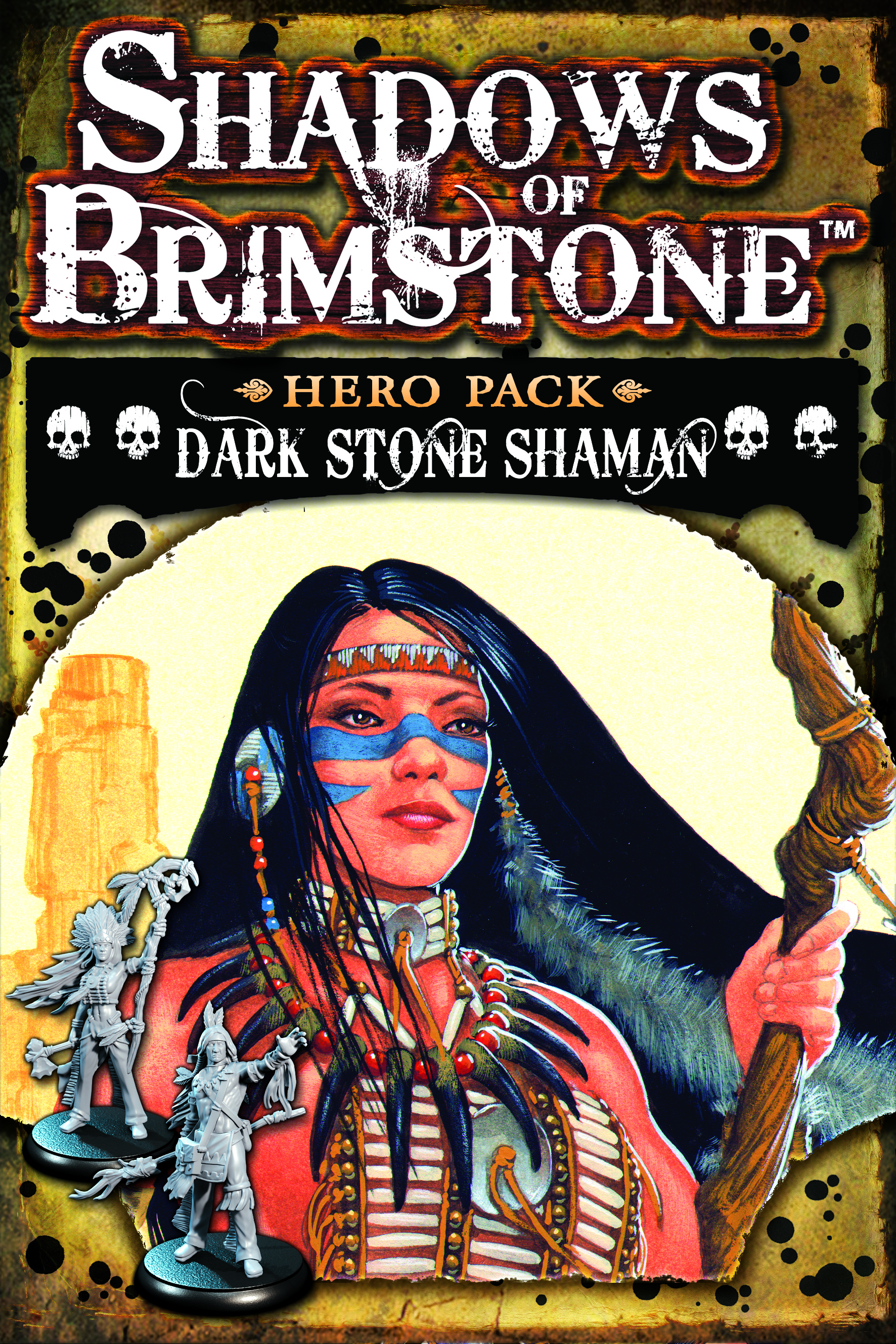 Shadows of Brimstone: Hero Pack: Dark Stone Shaman 