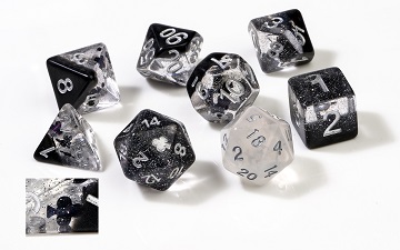 Sirius Dice 7 Die Set: Clubs Dice Set 