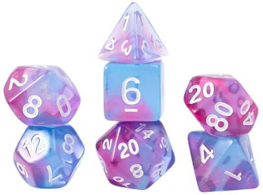 Sirius Dice 7 Die Set: Gaming Treasures: Unearthed Opal 