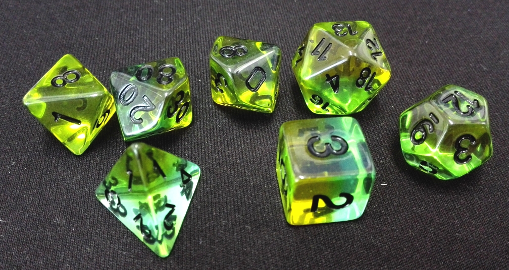 Sirius Dice 7 Die Set: Mojito 