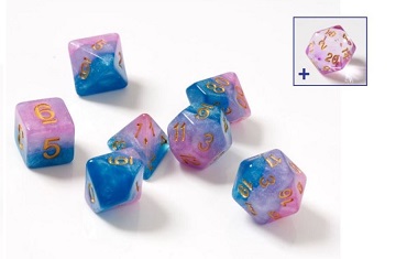 Sirius Dice 7 Die Set: Semi-Translucent - Baby Gummies 