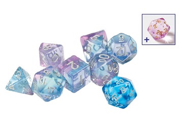 Sirius Dice 7 Die Set: Semi-Translucent - Polyroller 