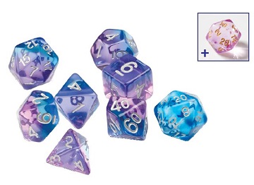 Sirius Dice 7 Die Set: Semi-Translucent - Violet Betta 