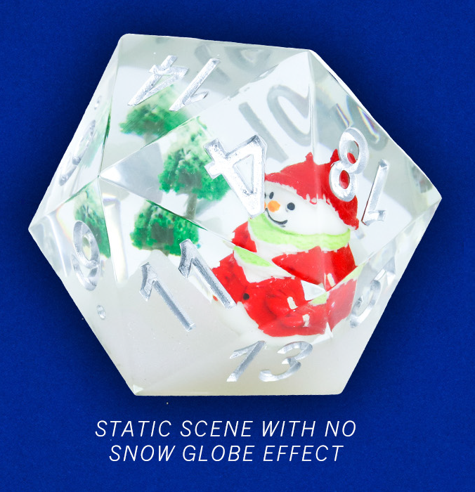 Sirius Dice D20 : Static Scene Snowman Scenic 54mm  