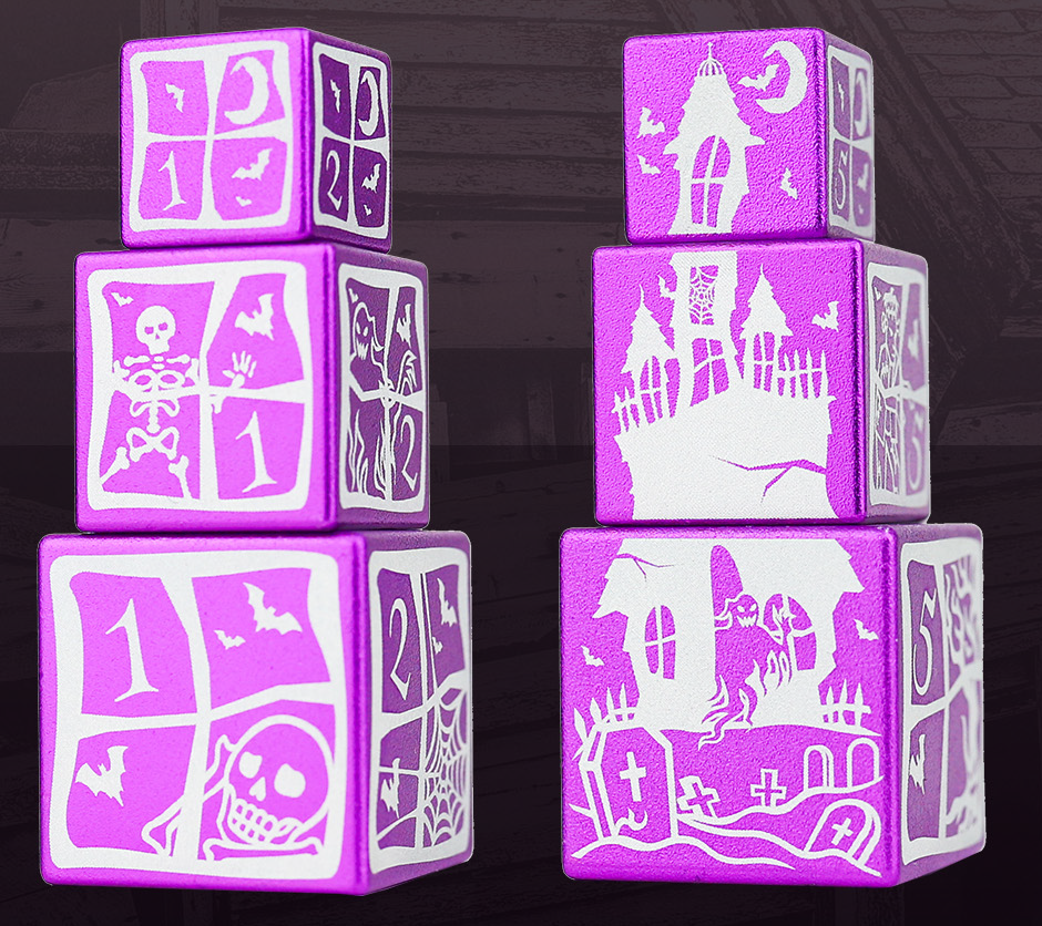 Sirius Dice D6: Halloween Haunted House Stackable Dice Set 