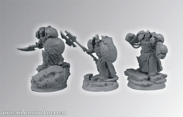 Scibor Monstrous Miniatures: Spartan SF Warriors Set 1 