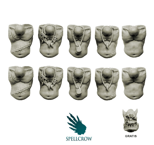 Spellcrow Conversion Bits: Orc Torsos 