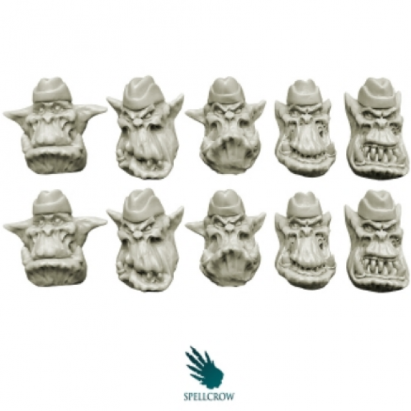 Spellcrow Conversion Bits: Orcs Heads in Side Caps 