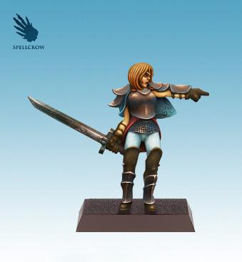 Spellcrow Miniatures: Female Human with Sword 