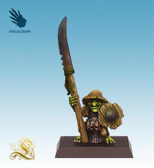 Spellcrow Miniatures: Goblin with Shield and Spear 