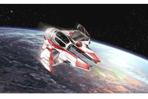 Star Wars: Obi Wans Jedi Starfighter (Model Kit with Paint/Glue/Brush) 