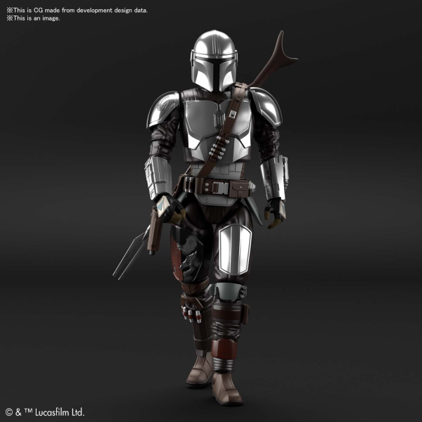 Star Wars Bandai Model Kit: 1/12 The Mandalorian (Beskar Armor) Silver Coating Ver.  