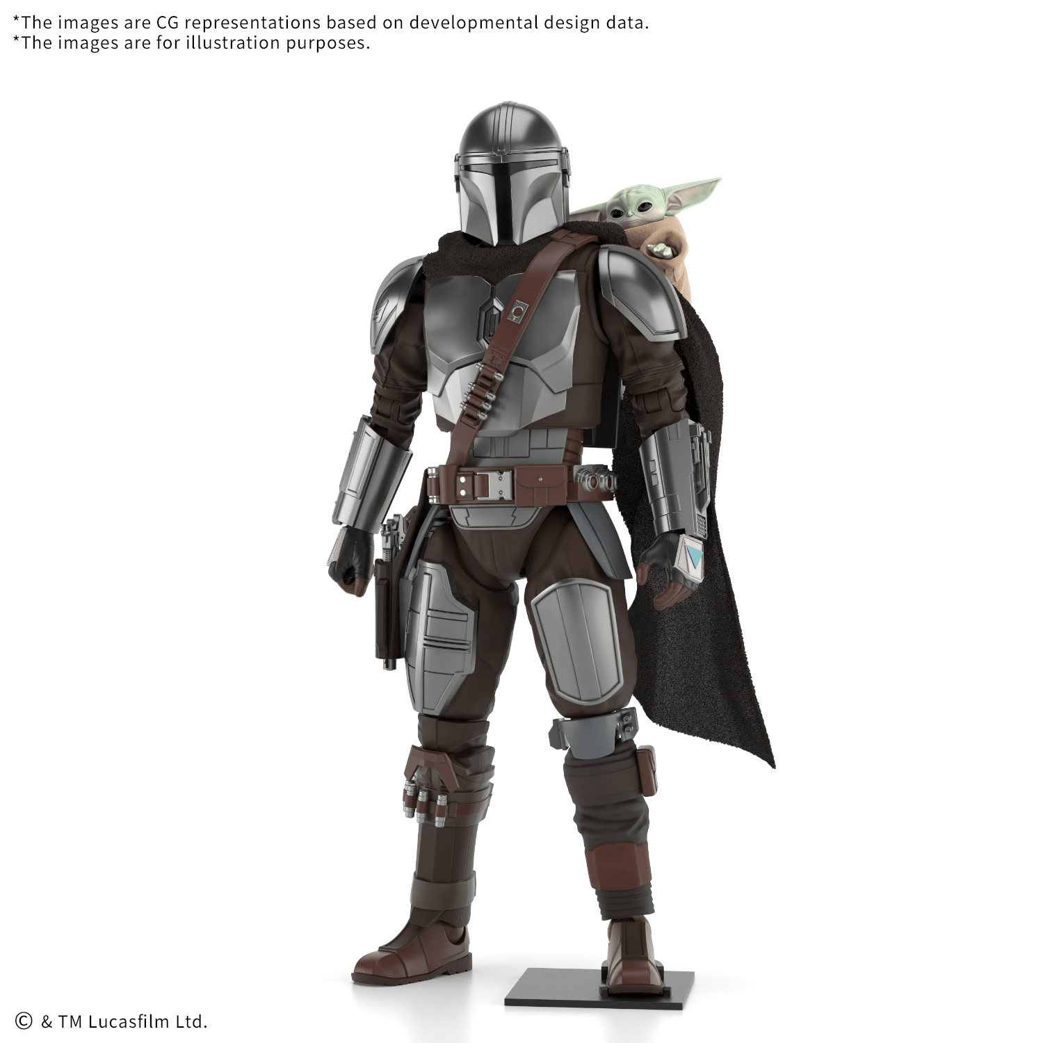 Star Wars Bandai Model Kit: 1/12 The Mandalorian and Grogu 