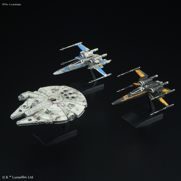 Star Wars Bandai Model Kit: 1/144 & 1/350 Resistance Vehicle Set 