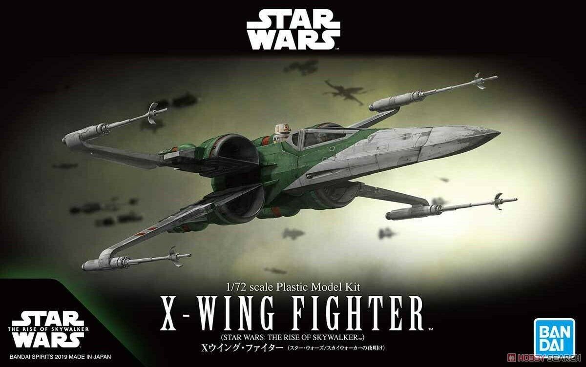 Star Wars Bandai Model Kit: 1/72 X-WING FIGHTER (STAR WARS: THE RISE OF SKYWALKER) 