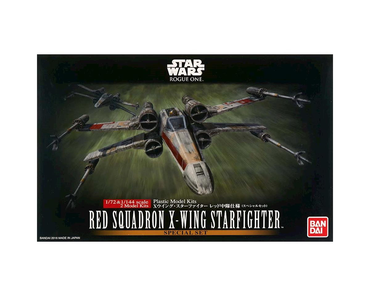 Star Wars Bandai Model Kit: Red Squadron X-Wing Starfighter Special Set "Rogue One" (1/72 & 1/144) 