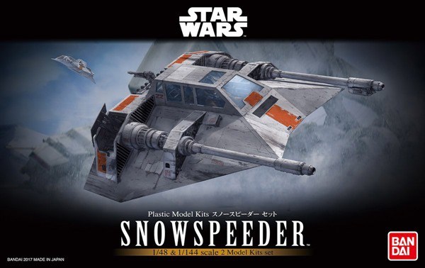 Star Wars Bandai Model Kit: Snowspeeder Set  (1/48 & 1/144) 