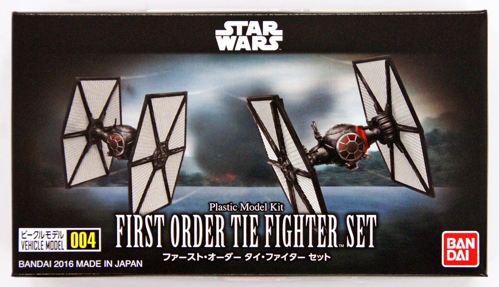 Star Wars Bandai Vehicle Model Kit 004: First Order Tie Fighter Set 