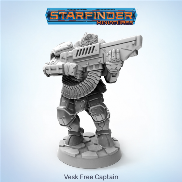 Starfinder Masterclass Miniatures: Vesk Free Captain 